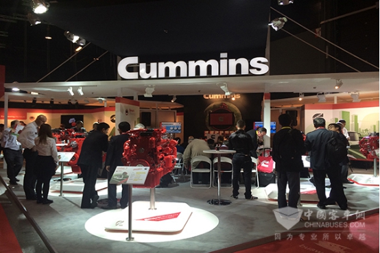 　比利时世界客车展康明斯展台