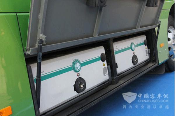 宇通纯电动客车搭载的动力电池组