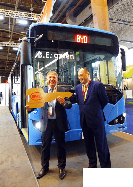 比亚迪电动客车在欧洲广受追捧