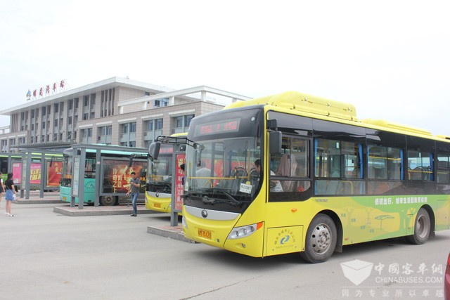 安徽：又一批新能源环保公交汽车在明光城区上线运营