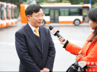 搭载机器人的300台中车时代电动车纯电动客车交付 搭载机器人的300台中车时代电动车纯电动客车交付