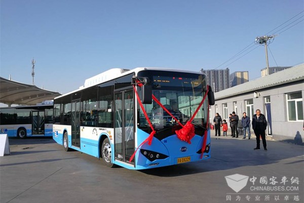 北京城市副中心迎来350台比亚迪纯电动客车
