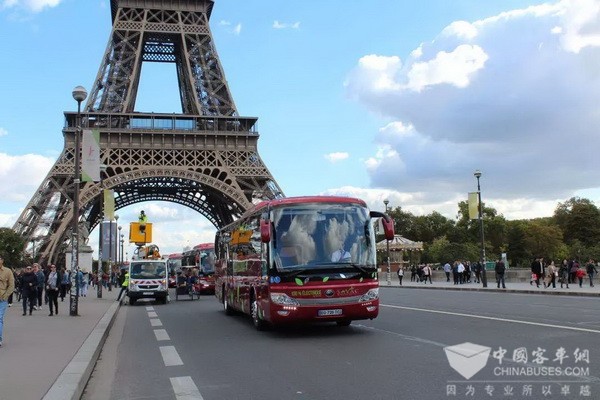 宇通客车载60多国元首参加法国纪念仪式 宇通客车载60多国元首参加法国纪念仪式