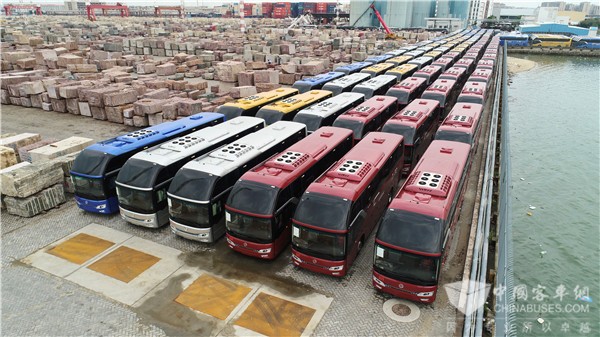 足迹踏遍120个国家 金旅客车构造全球拼图