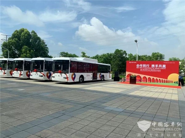 170辆金龙天然气公交交付墨西哥 源自康机的这3大优势