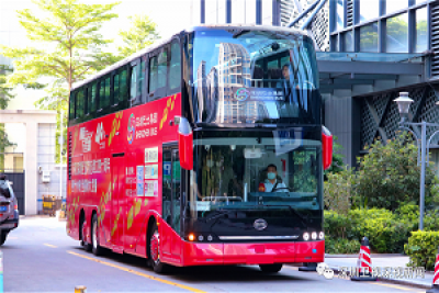 化身“陆地演播室” 比亚迪新款双层大巴带你一览深圳40年成就与风采