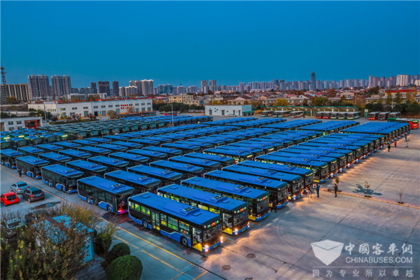 牵手“绿色科技” 打造惠民工程！ 218台宇通智能网联公交石家庄上线