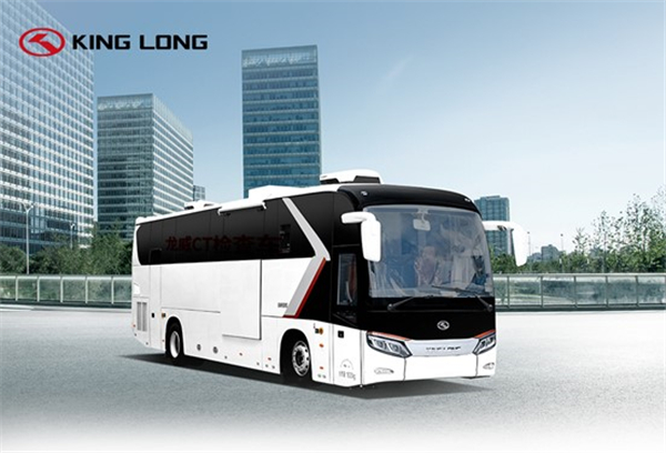 防疫先锋 健康中国 图说金龙龙威CT检查车 