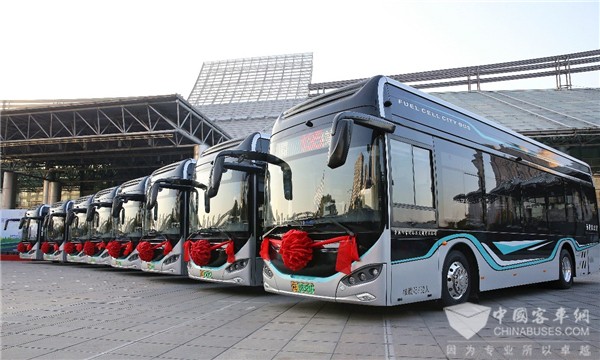长三角氢能产业加速度! 16辆苏州金龙氢能巴士再次交付常运公交