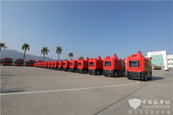 过年放心买买买! 金龙自动驾驶物流车春节假期“不打烊”