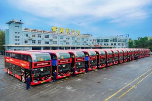 解锁幸福密码 20辆宇通双层巴士驶进温州 解锁幸福密码 20辆宇通双层巴士驶进温州