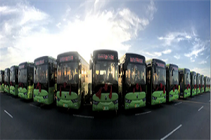 纯电动公交批量交付张掖 亚星客车带您“画中游”