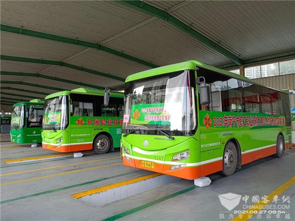 学技术 练硬功 广西申龙全程助阵南宁公交新能源车辆维修技能大赛