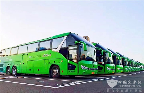 五星客车五星服务! 陕西熙和携手苏州金龙护航第十四届全运会