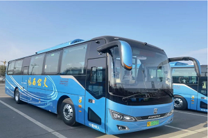 亚星客车蓝钻2.0入驻石墨之都 鸡西高铁公交专线正式开通