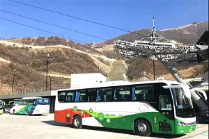 每百公里减排70公斤二氧化碳！福田欧辉氢能客车驶入冬奥延庆赛区