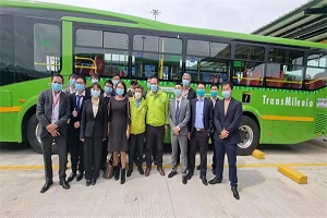 比亚迪最大海外纯电动大巴订单在波哥大开始首批交付运营