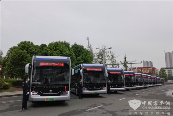 打造百姓满意的“幸福公交” 宇通“宇威“高端公交批量投放四川眉山