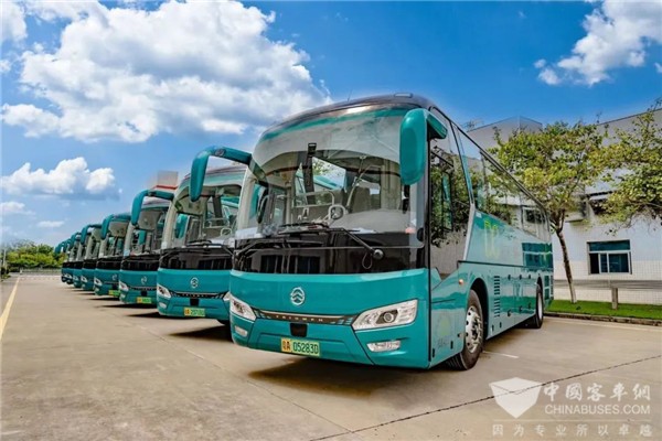 金旅纯电动大巴奔赴广州 助客户在疫情危机中实力突围 