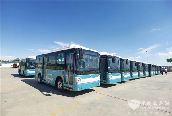 助建绿色城市交通 350辆金龙新能源客车交付银川公交
