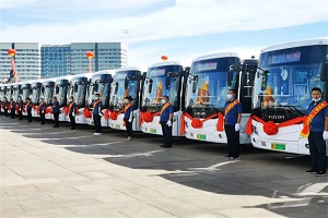 开启绿色公交出行新篇章，50台福田欧辉纯电动客车交付鄂尔多斯