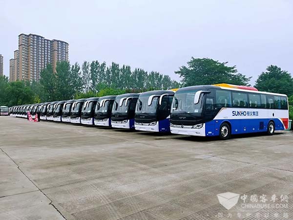 福田欧辉客车 神火集团 纯电动城间客车