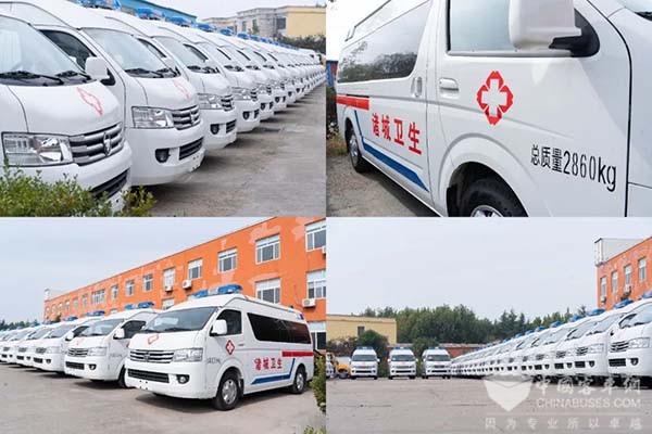 图雅诺轻客 诸城市卫健局 风景G9救护车