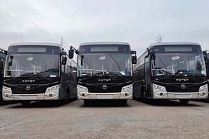 瓷都亮丽风景线 60台福田欧辉纯电动公交车交付景德镇公交