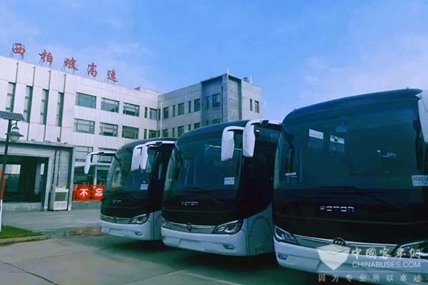 福田欧辉客车 BJ6906 城间客车 西柏坡高速公路