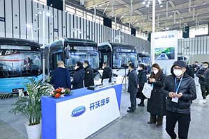 2022南京客车展 开沃携三款纯电动城市客车及智能驾驶观光车亮相