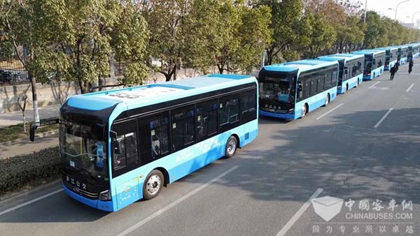 安凯客车 纯电动E9 庐江公交 发车仪式