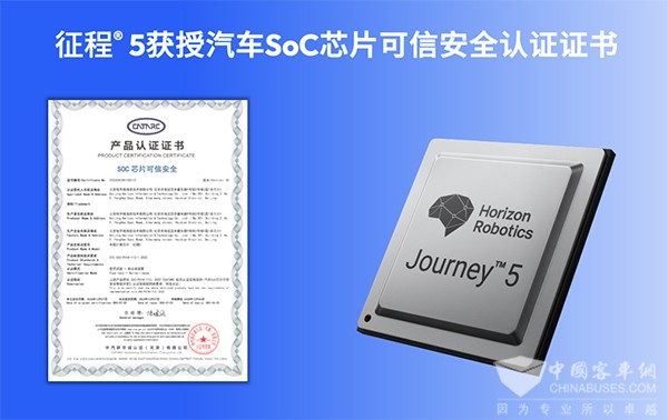 地平线 征程5芯片 芯片可信安全 产品认证