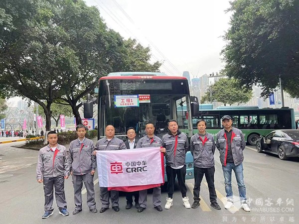 中车电动 重庆马拉松 新能源客车