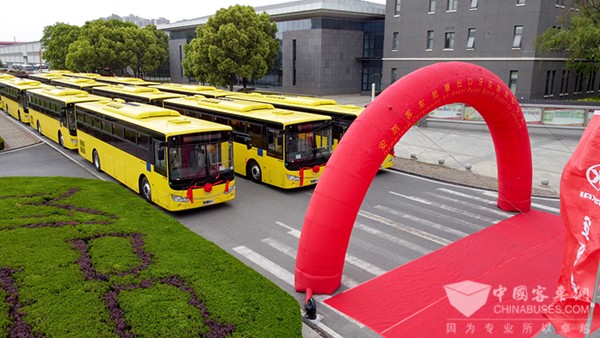 安凯客车 中国产 纯电动客车 首次批量出口 牙买加