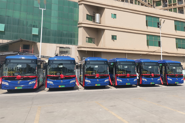 交付45台 福田欧辉BJ6851电动城市客车惠州仲恺公交投运