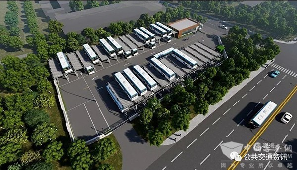 青岛真情巴士 升降机械 立体停车设备 公交停车场