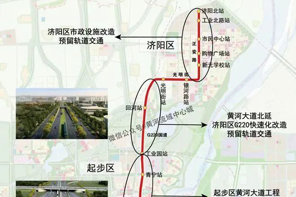 市重点工程 济南首条有轨电车工程迎新进展