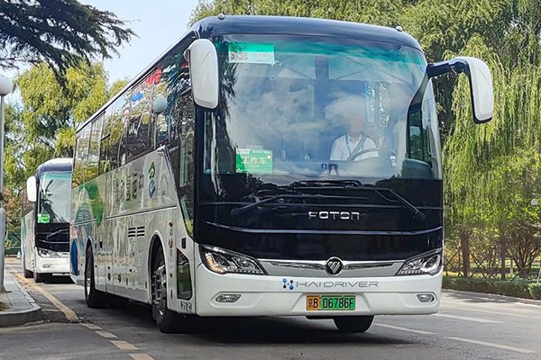 护航“一带一路”合作高峰论坛 福田欧辉氢燃料客车彰显国际实力