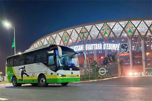 助力非洲杯服务保障 中通纯电客车全程护航