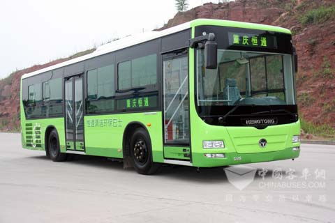 中标萍乡的恒通纽曼燃气客车