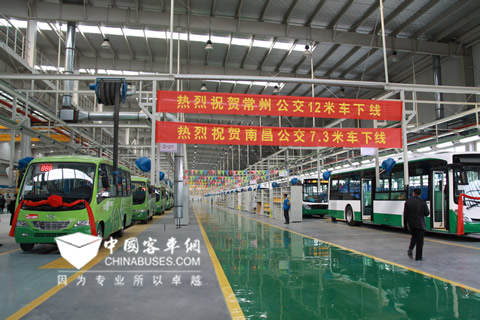 黄海客车常州基地进然有序