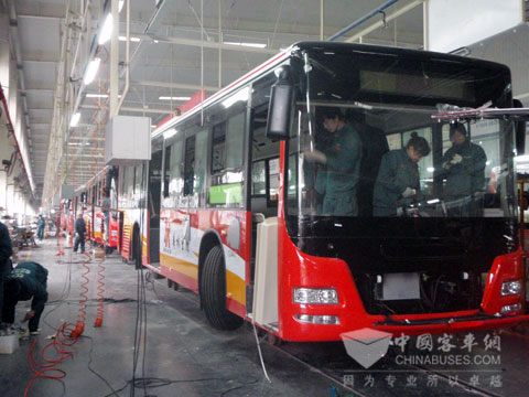 正在装配中的大站快车