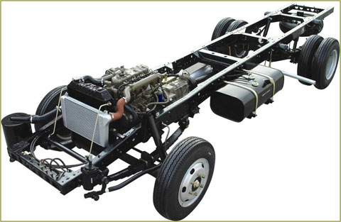 南维柯专为亚星柯斯特量身打造的底盘