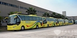 金旅天然气客车批量服务四川双流国际机场