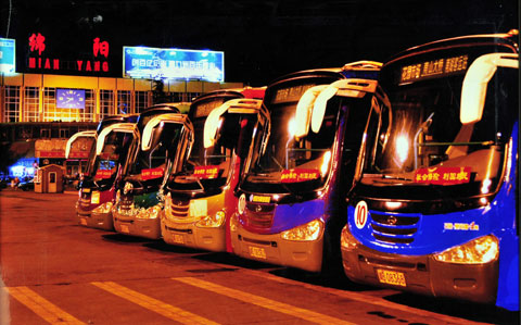 21世纪初绵阳公交使用的恒通客车