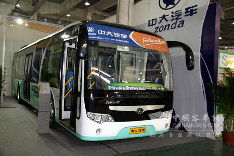 2010中国(天津)国际车展中大混合动力客车