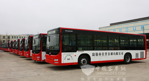 黄海客车赢得盘锦市公交公司的青睐