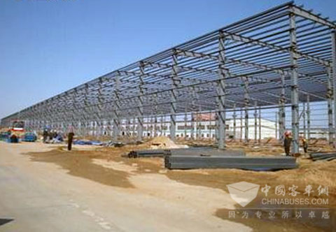 拔地而起的新厂房,5月就可下线新车