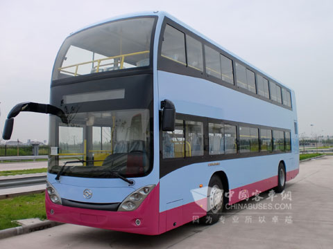 黄海豪华空调双层巴士CHH6110S21.