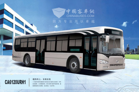 一汽“解放”新能源客车体验之旅抵沈